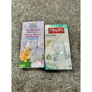 Playtex Drop-Ins Liners 8 - 10 oz. 50 Count Sealed/ Teddys Choice 100/ 4 Oz NEW